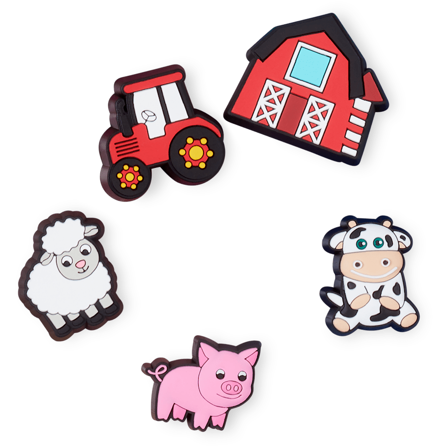 Cutesey Farm Animal 5 Pack Jibbitz Shoe Charm | Crocs Women / Men / Kids