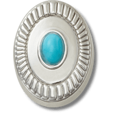 Silver Turquoise Emblem Jibbitz™ charms | Crocs Women / Men