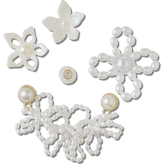 White Pearl Beaded 5 Pack Jibbitz™ charms | Crocs Women / Men