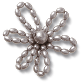 Grey Pearl Beaded Daisy Jibbitz™ charms | Crocs Women / Men