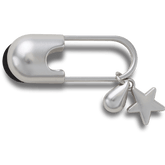 Silver Meta Safety Pin Jibbitz™ charms | Crocs Women / Men