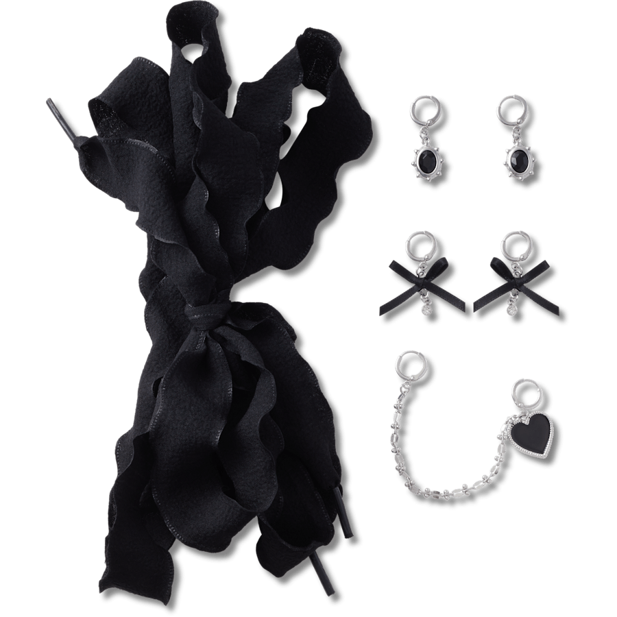 Laces and Dainty Bow Charm Kit Jibbitz Shoe Charm | Crocs Women / Kids