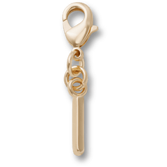 Gold Letter I Charm Jibbitz™ charms | Crocs Women / Men / Kids