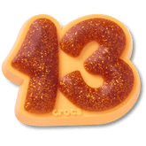 Orange Sparkly Number 13 Jibbitz™ charms | Crocs Women / Men