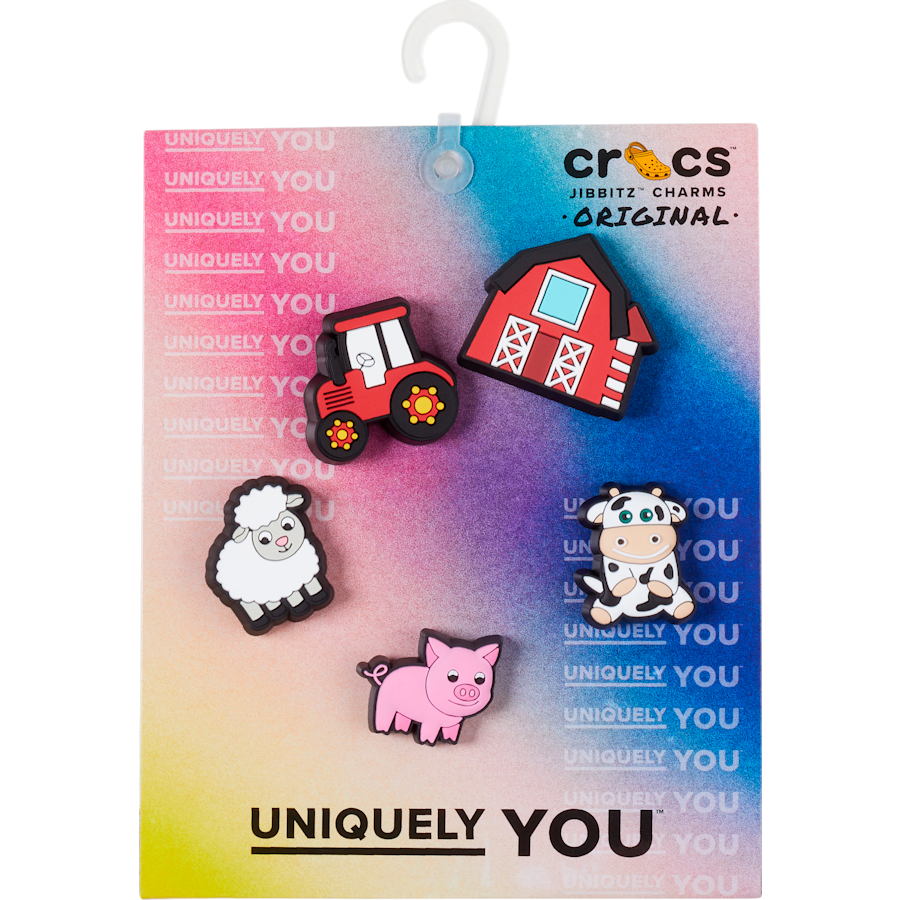Cutesey Farm Animal 5 Pack Jibbitz Shoe Charm | Crocs Women / Men / Kids