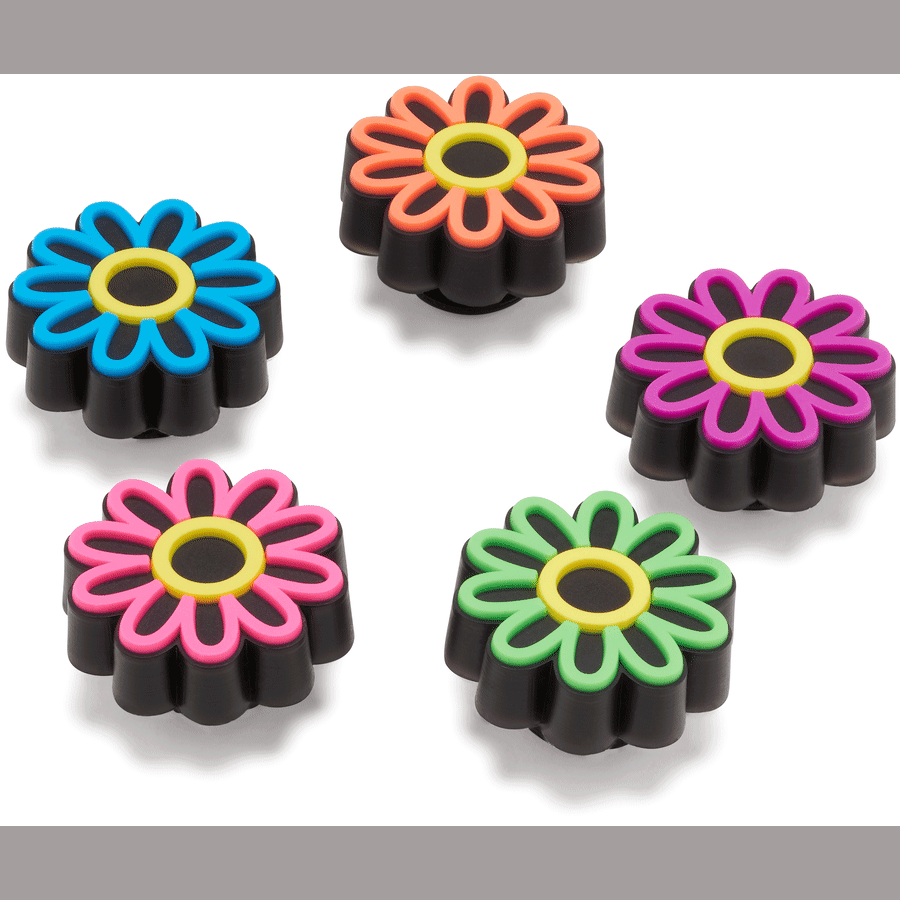 Lights Up Daisy 5 Pack Jibbitz Shoe Charm | Crocs Women / Men