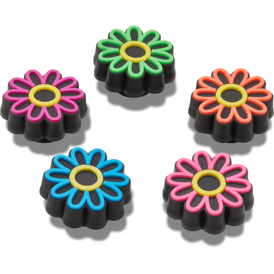 Lights Up Daisy 5 Pack Jibbitz Shoe Charm | Crocs Women / Men