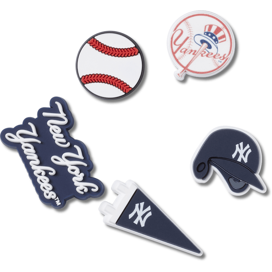 MLB New York Yankees 5 Pack Jibbitz™ charms | Crocs Women / Men / Kids