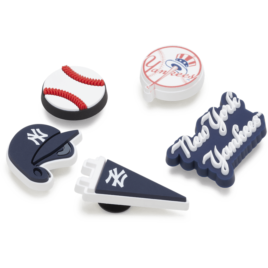MLB New York Yankees 5 Pack Jibbitz™ charms | Crocs Women / Men / Kids