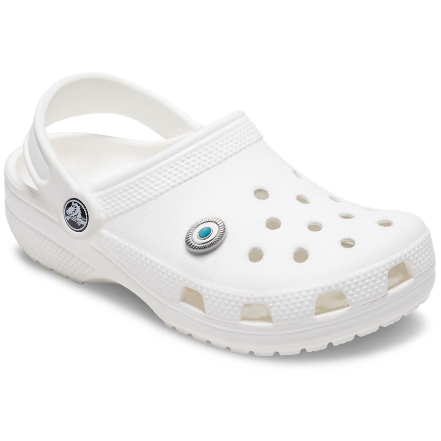Silver Turquoise Emblem Jibbitz™ charms | Crocs Women / Men