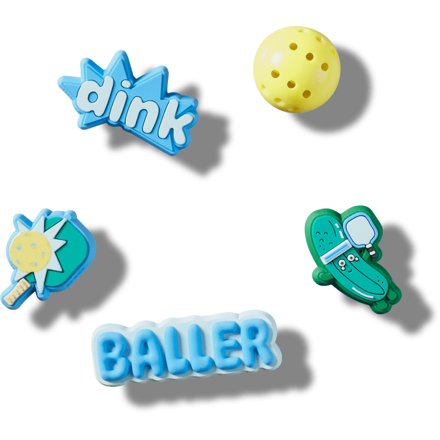 Pickle Ball 5 Pack Jibbitz™ charms | Crocs Women / Men