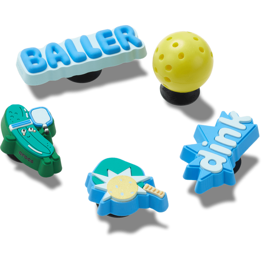 Pickle Ball 5 Pack Jibbitz™ charms | Crocs Women / Men