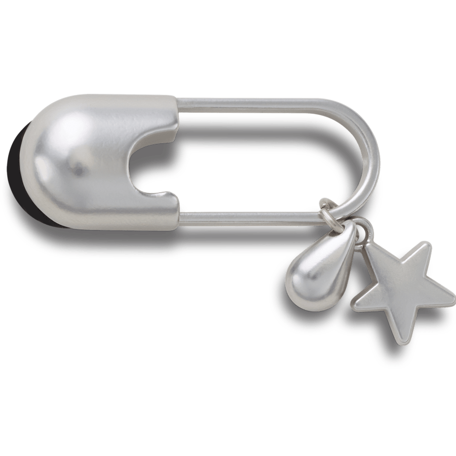 Silver Meta Safety Pin Jibbitz™ charms | Crocs Women / Men