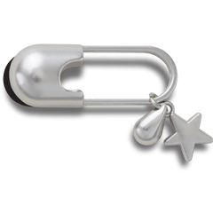 Silver Meta Safety Pin Jibbitz™ charms | Crocs Women / Men