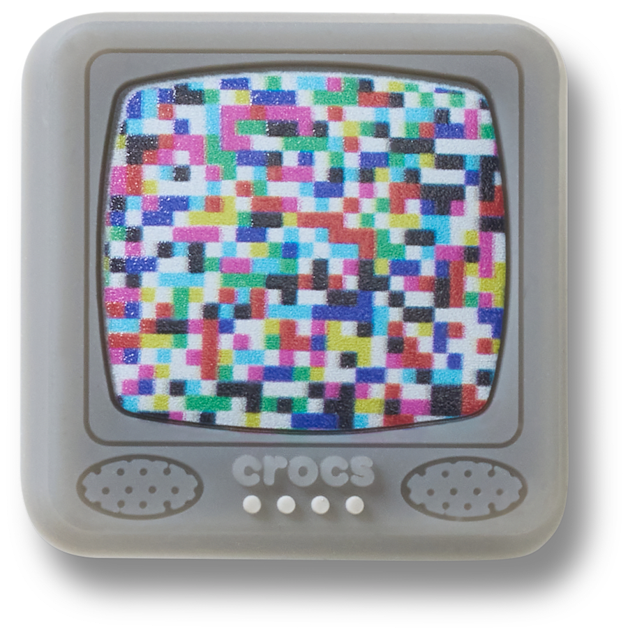 Lights Up Pixelated TV Jibbitz™ charms | Crocs Women / Men