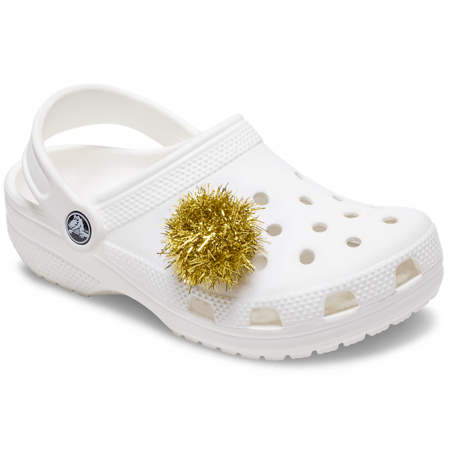 Gold Tinsel Pom Jibbitz™ charms | Crocs Women / Men