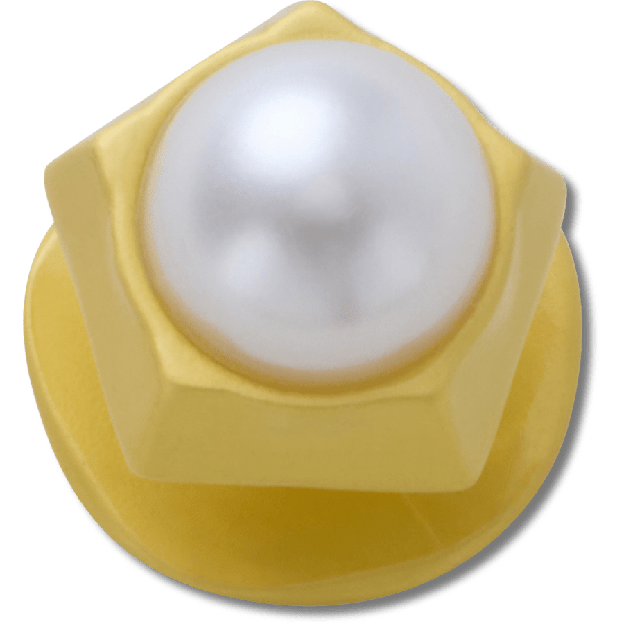 Gold Pentagon Pearl Jibbitz™ charms | Crocs Women / Men