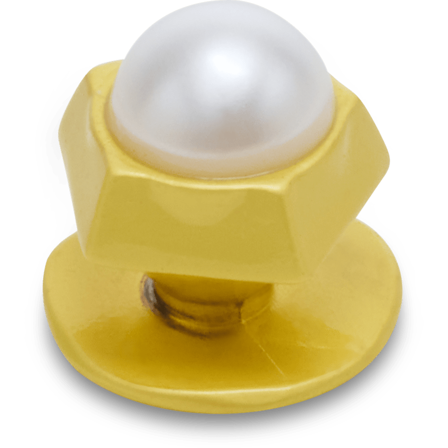 Gold Pentagon Pearl Jibbitz™ charms | Crocs Women / Men