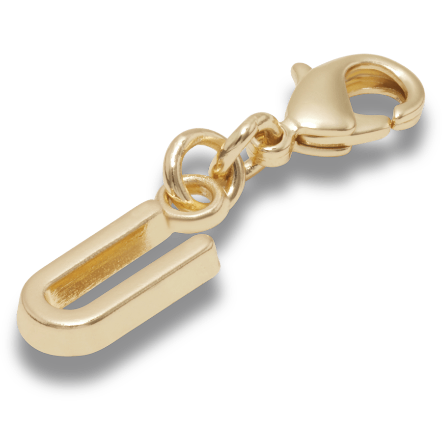 Gold Letter U Charm Jibbitz™ charms | Crocs Women / Men / Kids