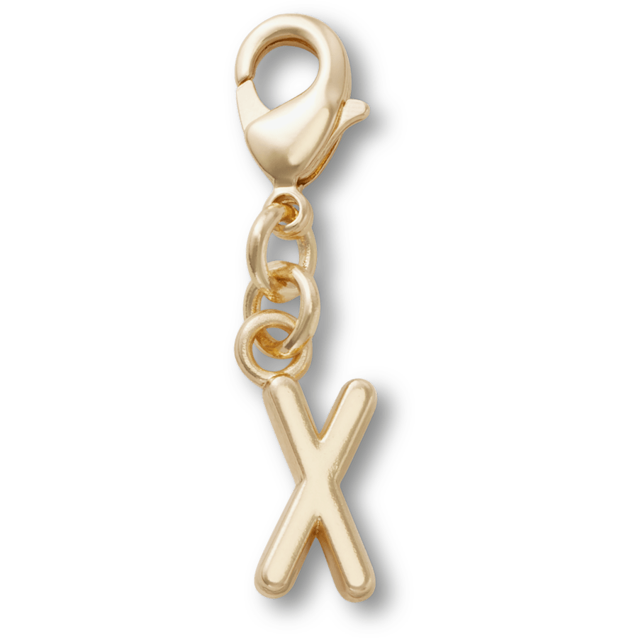 Gold Letter X Charm Jibbitz™ charms | Crocs Women / Men / Kids