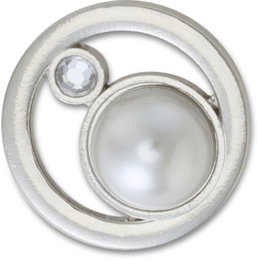 Silver Ring With Pearl Jibbitz™ charms | Crocs Women / Men