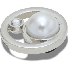 Silver Ring With Pearl Jibbitz™ charms | Crocs Women / Men