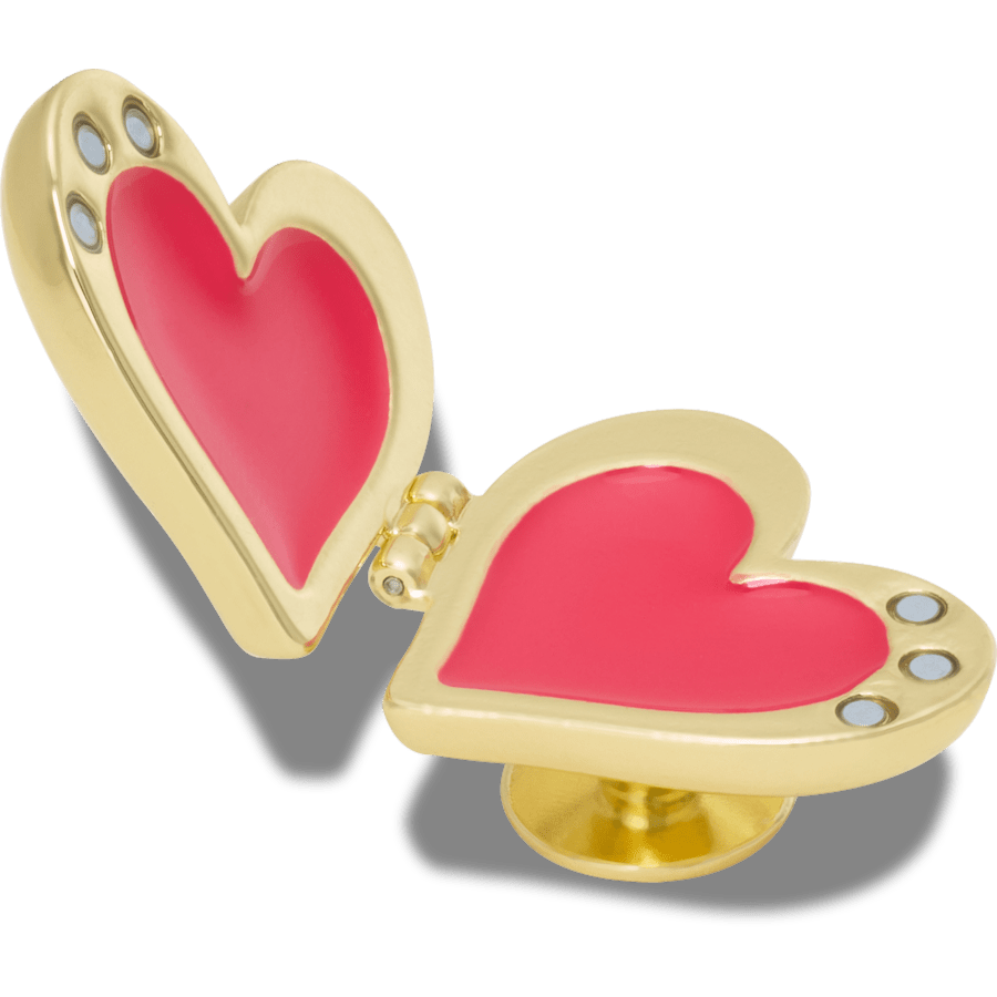Gold Bubble Locket Heart Jibbitz™ charms | Crocs Women / Men
