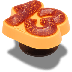 Orange Sparkly Number 13 Jibbitz™ charms | Crocs Women / Men